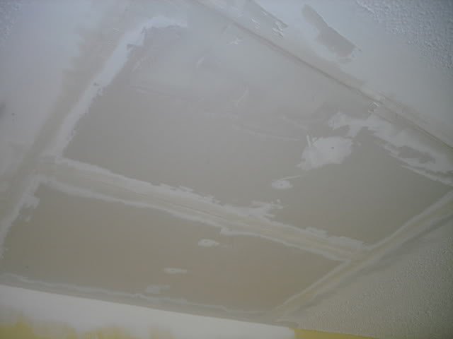repaiored drywall ceiling